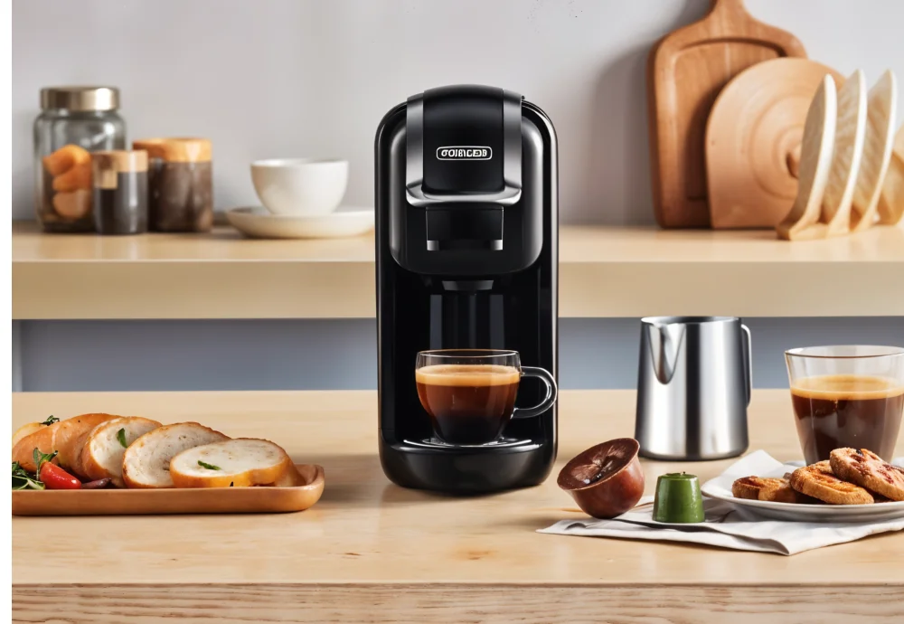 capsule coffee machine with milk frother