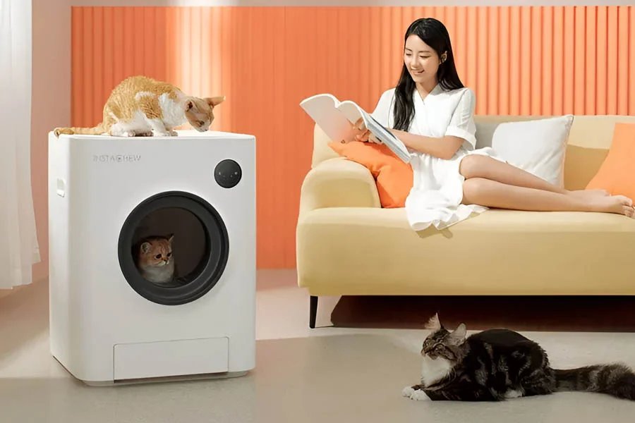 automatic kitten litter box
